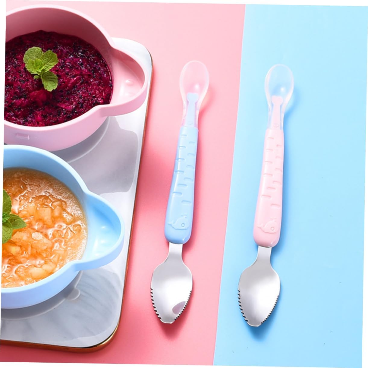 Soft Baby Silicone Spoon Set