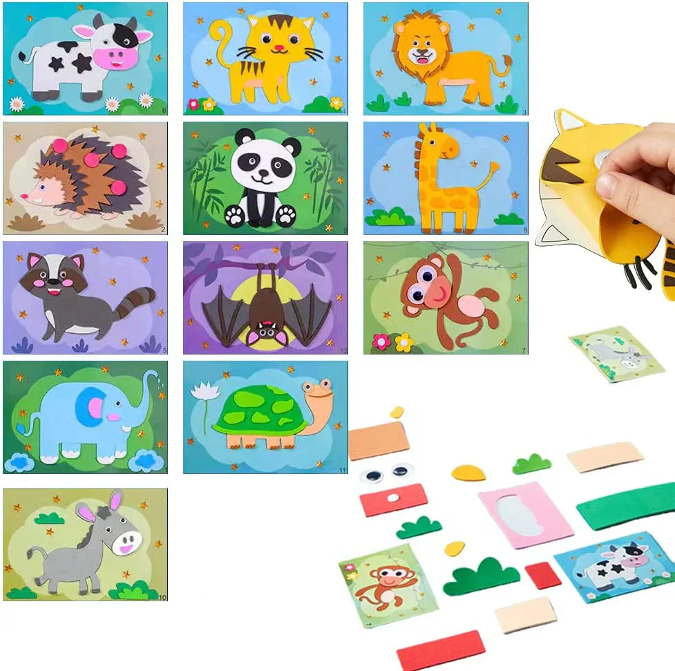 Fun 3D Jigsaw Puzzle with Colorful Stickers - Fesara