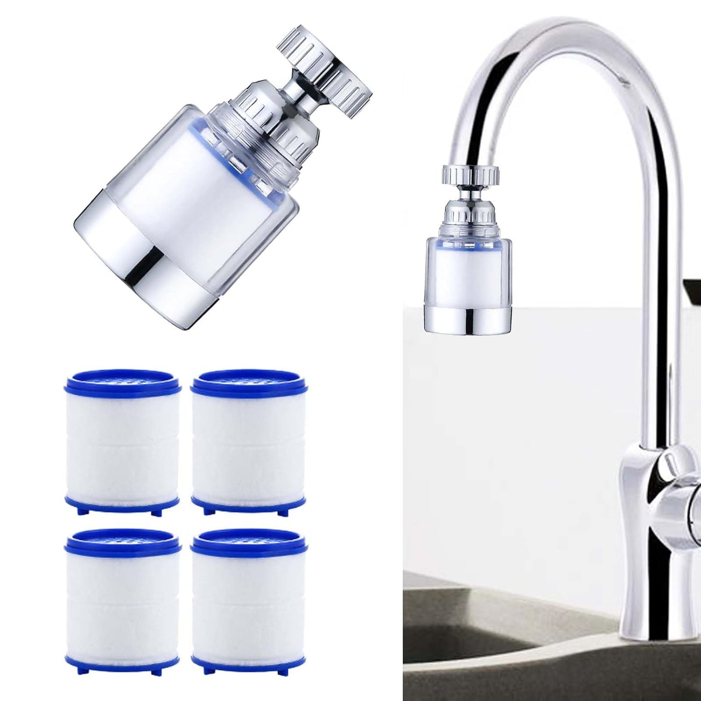 Easy Fit Faucet Water Filter Replacement Cartridge