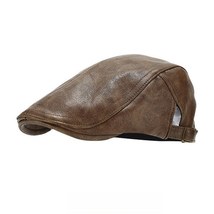 Vintage Style Leather Hat
