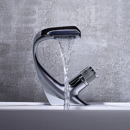 Modern Copper Kitchen Faucet with Brass Handle