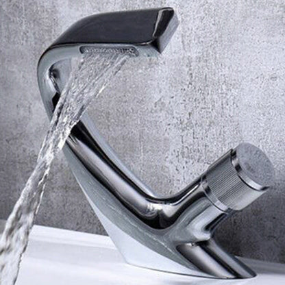 Modern Copper Kitchen Faucet with Brass Handle
