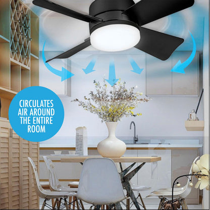 Compact 2-in-1 Ceiling Fan and Light Kit