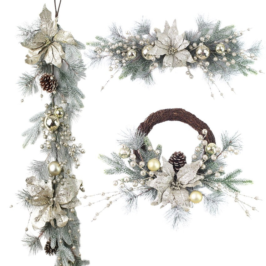 Fesara | Festive Holiday Wreath & Garland Set