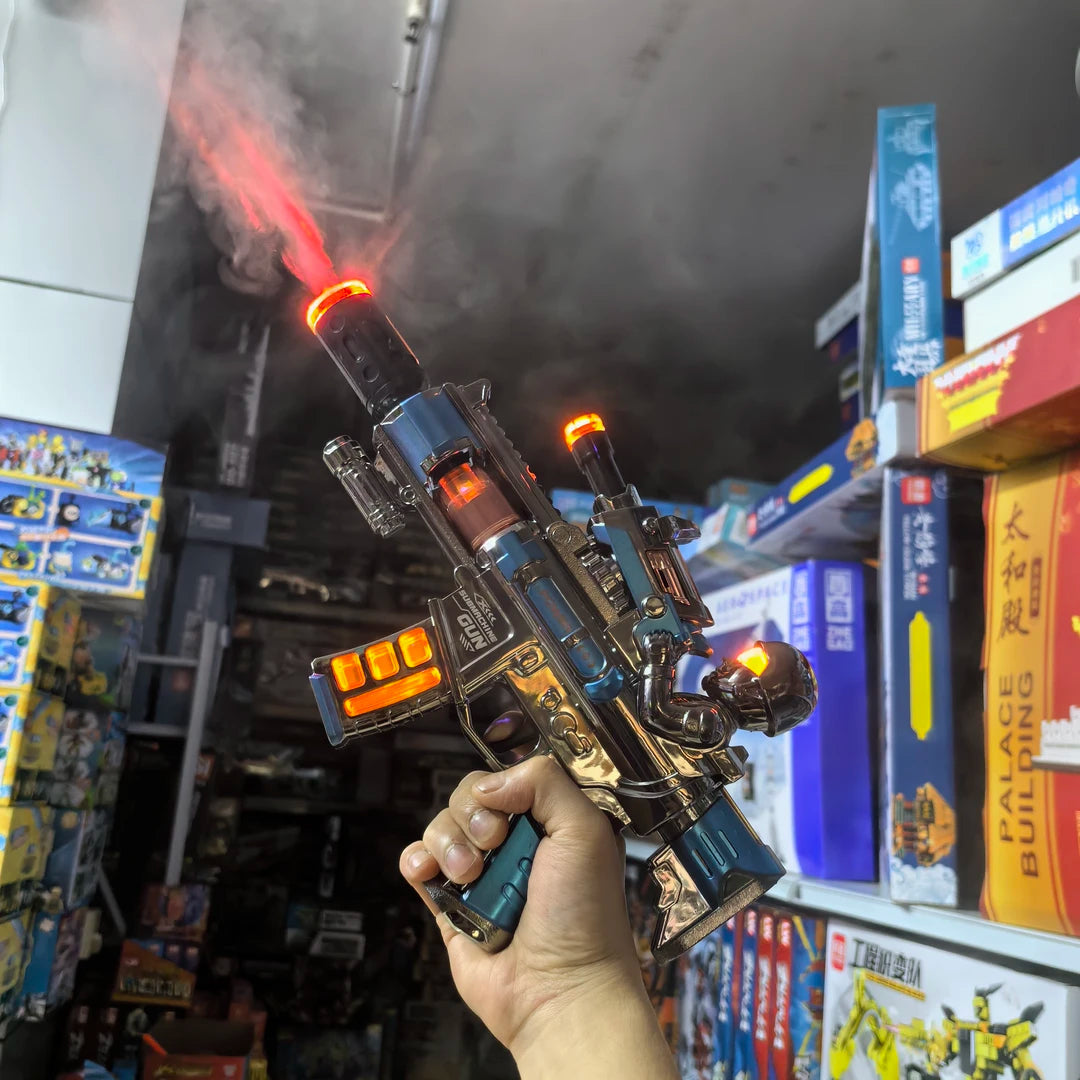 Realistic Electric Toy Gun with Smoke and Sound Effects