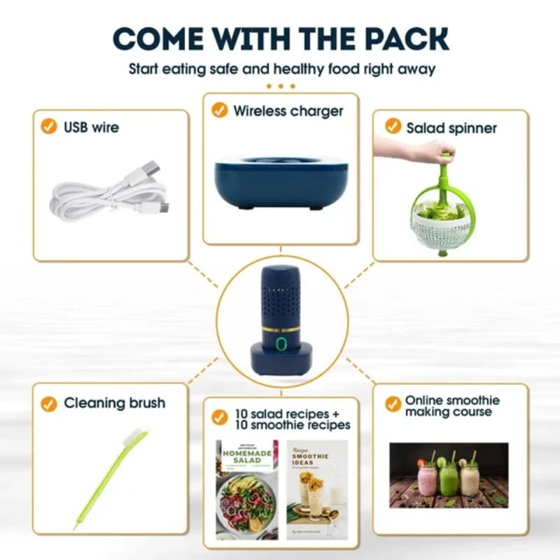 Fresh Food Washer - Removes Bacteria and Pesticides Instantly