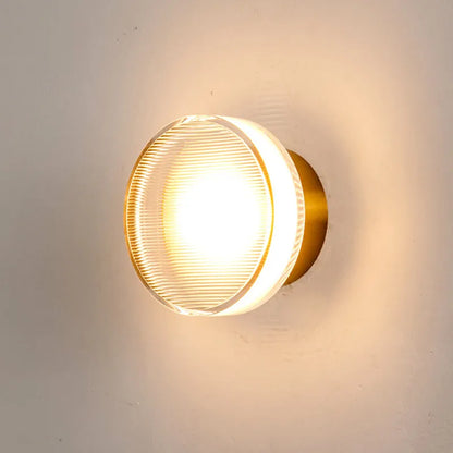 Mini Metal Wall Light Modern Bowl Style