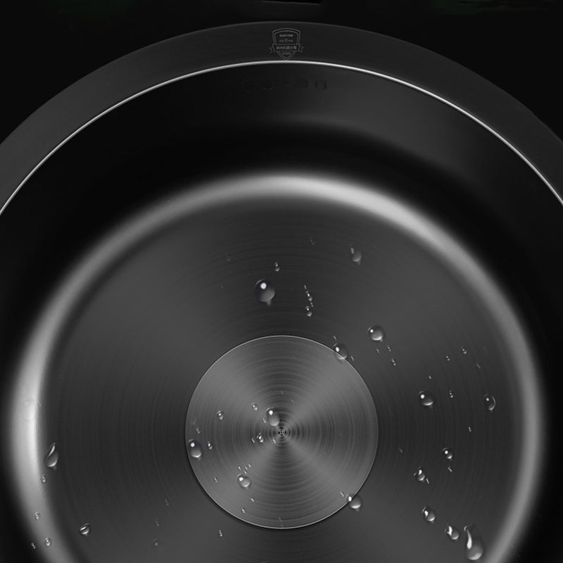 Modern Stainless Steel Kitchen Sink Round Non-Slip Basin