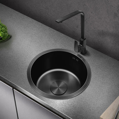 Modern Stainless Steel Kitchen Sink Round Non-Slip Basin
