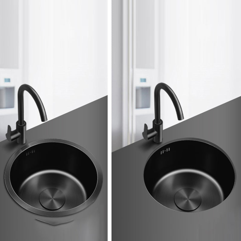 Modern Stainless Steel Kitchen Sink Round Non-Slip Basin