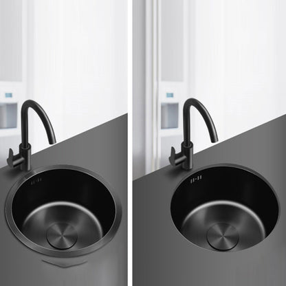 Modern Stainless Steel Kitchen Sink Round Non-Slip Basin