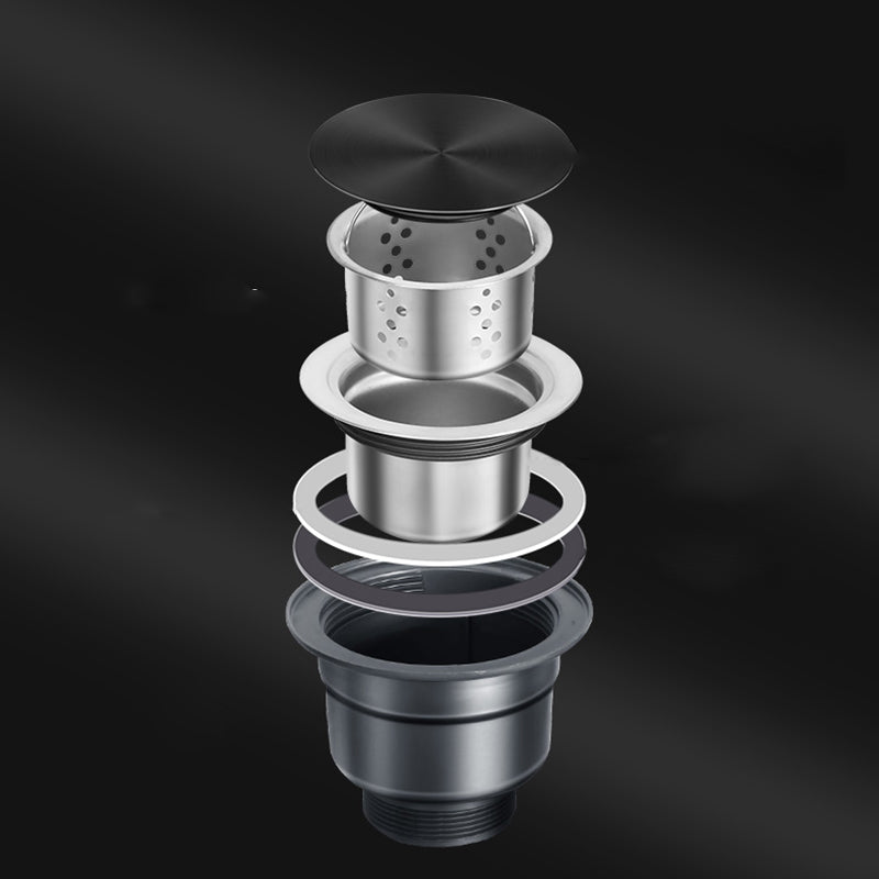 Modern Stainless Steel Kitchen Sink Round Non-Slip Basin