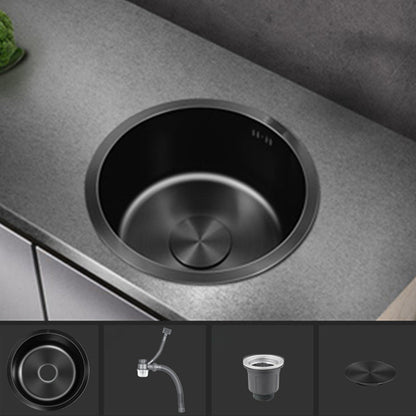 Modern Stainless Steel Kitchen Sink Round Non-Slip Basin