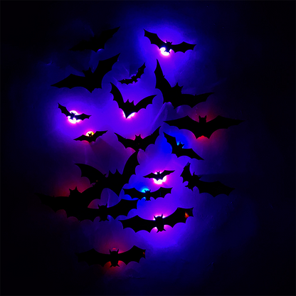 Spooky 3D Bat LED Wall Lamp