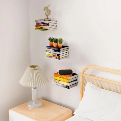 Floating Wall Book Shelf Storage