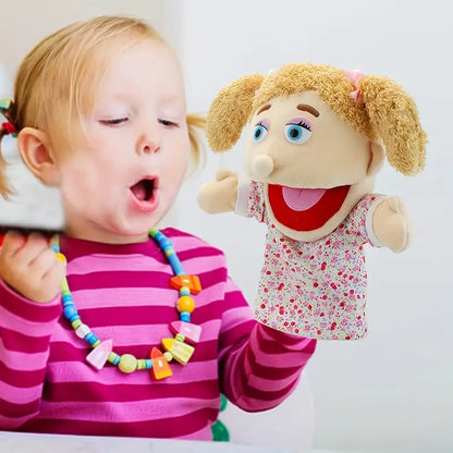 Colorful Plush Hand Puppet Toy