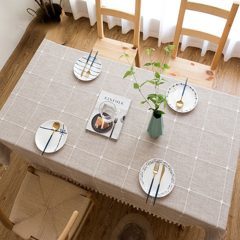 Easy Care Waterproof Tablecloth for Kitchen and Dining