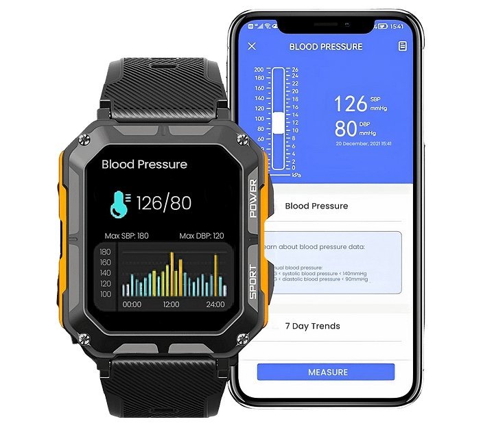 Tough Waterproof Smartwatch - Long Lasting and Versatile