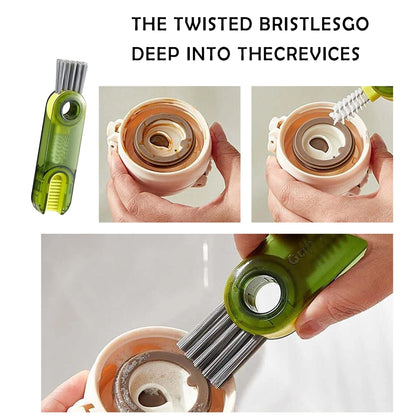 Flexible 3 in 1 U Shaped Water Bottle Brush - Fesara