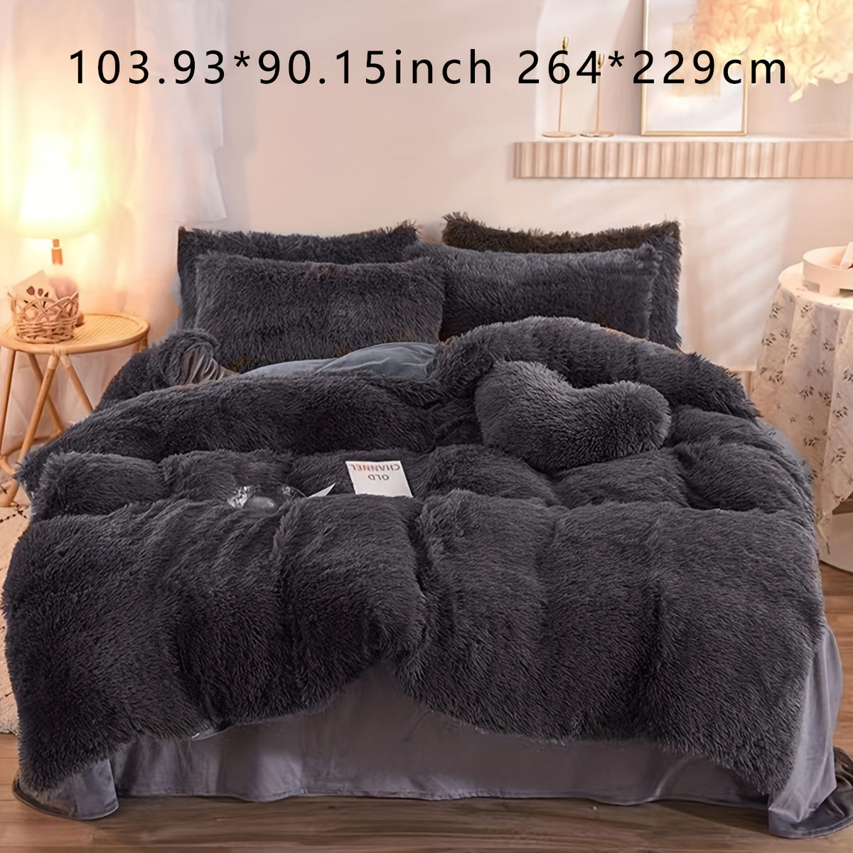 Soft Plush Velvet Duvet Cover Set for Cozy Bedding