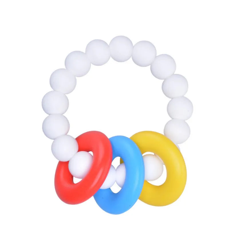 Soft Baby Teething Toy with Colorful Rings