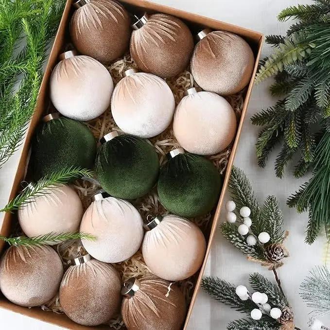 Luxurious Velvet Christmas Ornaments