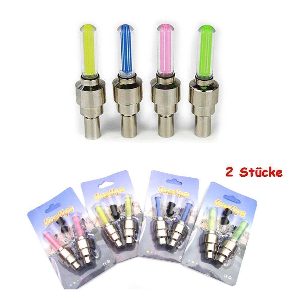 Bright Car Wheel LED Valve Stem Caps (2 Pack)