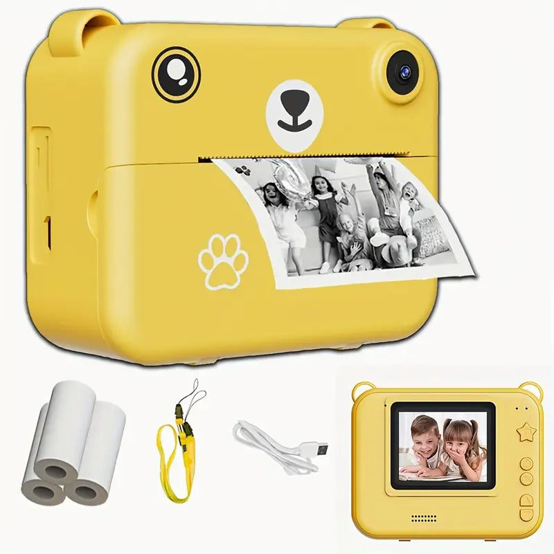 Fun Kids Instant Camera 1080P HD Photo Printer