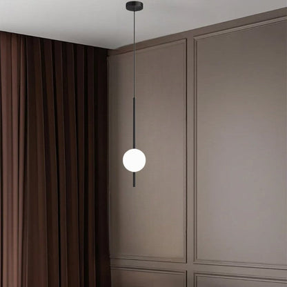 Sleek Modern Hanging Globe Light Fixture