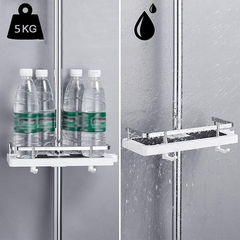 Wall Mounted Shower Caddy - Compact Bathroom Organizer