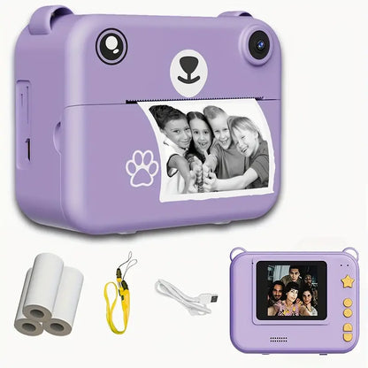 Fun Kids Instant Camera 1080P HD Photo Printer