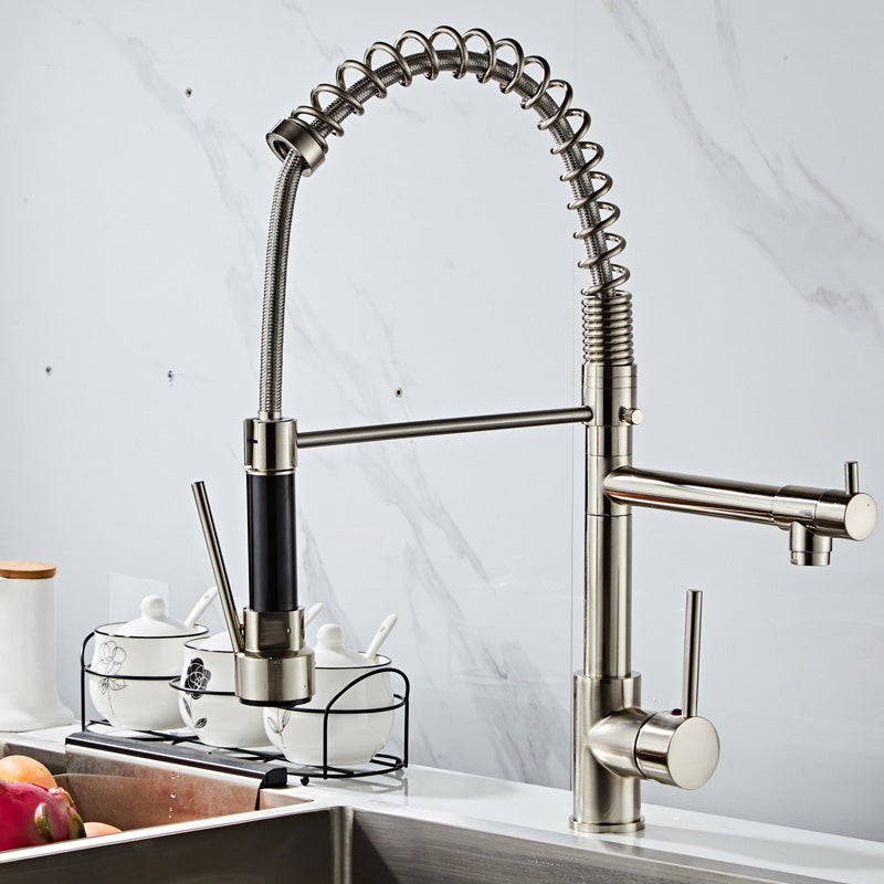Luxury Brass Bathroom Faucet with Dual Handles