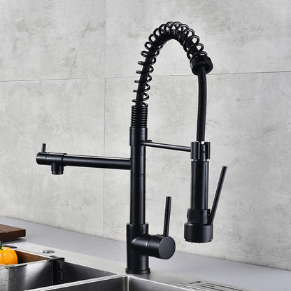 Luxury Brass Bathroom Faucet with Dual Handles