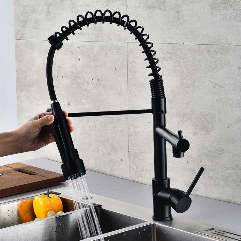 Luxury Brass Bathroom Faucet with Dual Handles