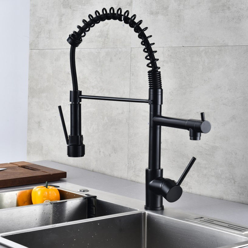 Luxury Brass Bathroom Faucet with Dual Handles