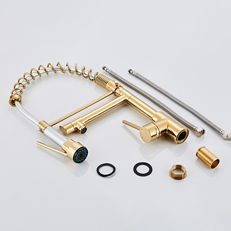Luxury Brass Bathroom Faucet with Dual Handles