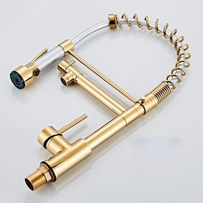 Luxury Brass Bathroom Faucet with Dual Handles