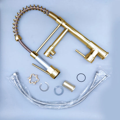Luxury Brass Bathroom Faucet with Dual Handles