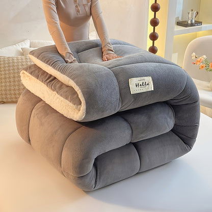 Cozy Cabin Plush Fleece Duvet Blanket