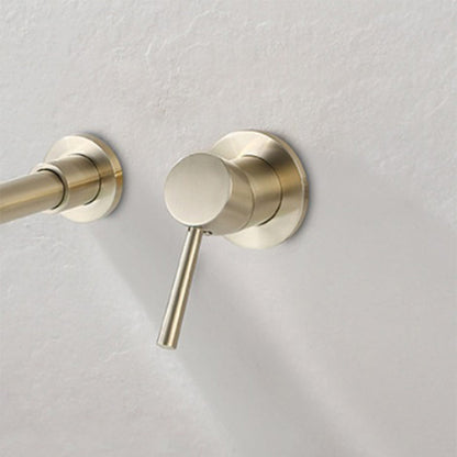Wall Mount Bathroom Sink Faucet Single Handle Mixer