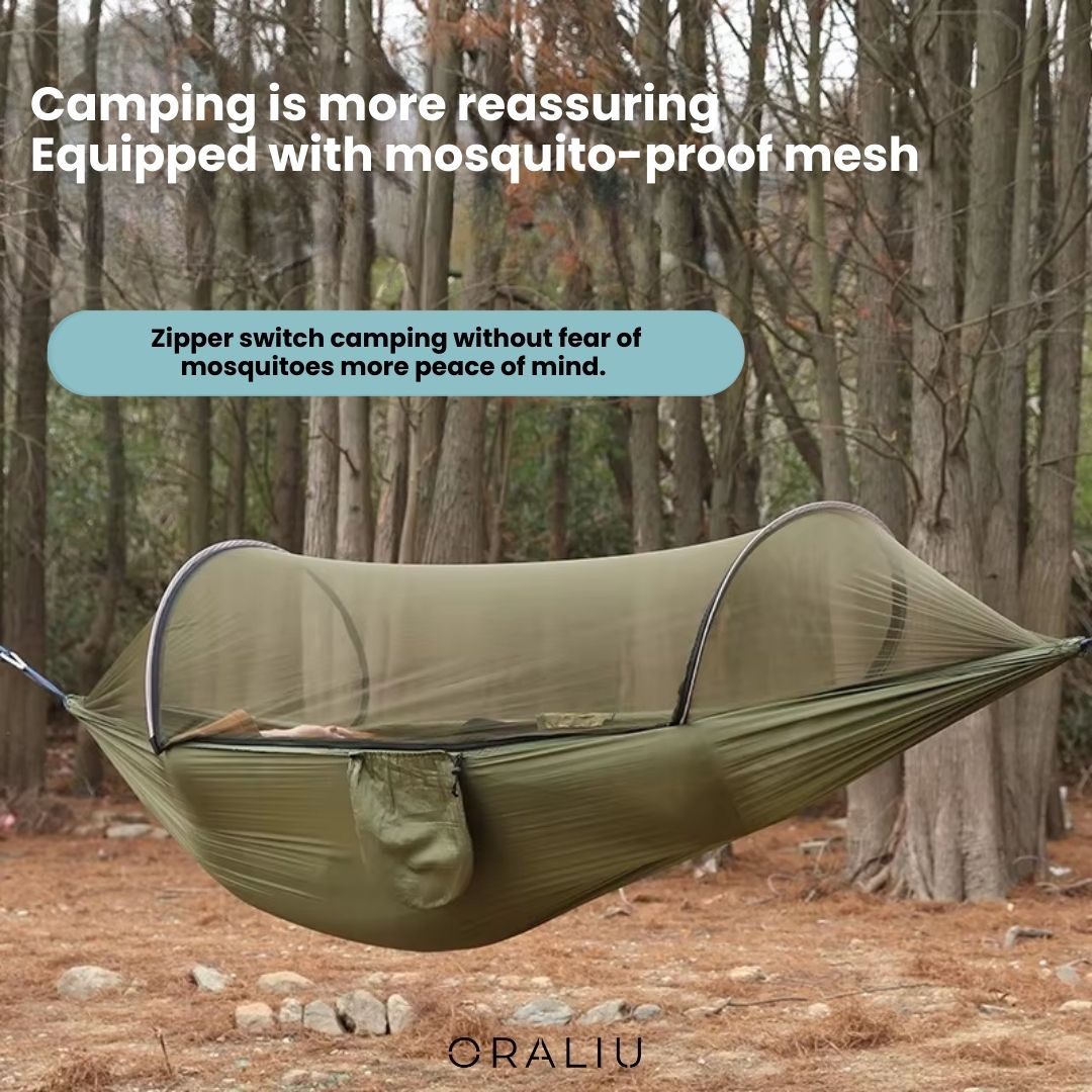 Outdoor Hammock with Bug Net Protection