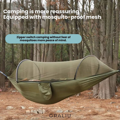 Outdoor Hammock with Bug Net Protection