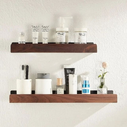 Easy Install Wooden Bathroom Storage Shelves