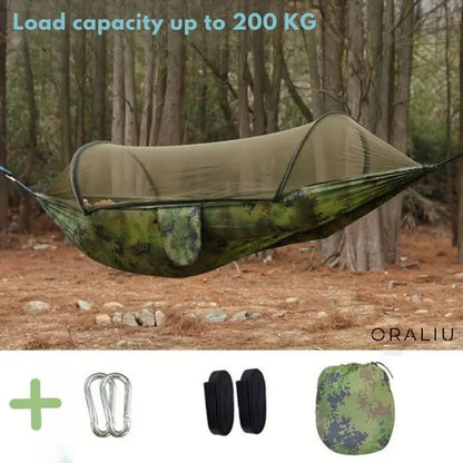 Outdoor Hammock with Bug Net Protection