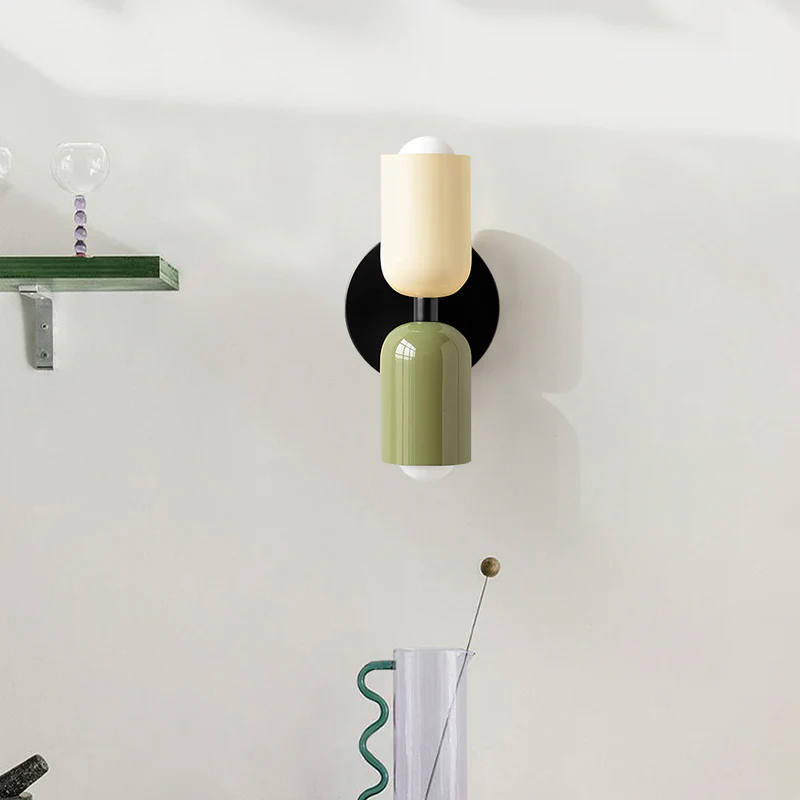 Contemporary Dual Head Wall Lamp