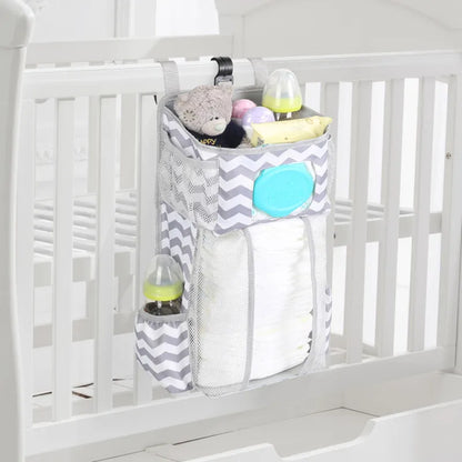 Crib Storage Organizer - Hanging Diaper Caddy