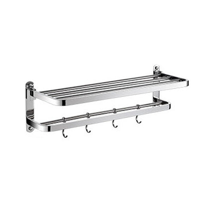 Luxury Chrome Bathroom Fixture Set with Shelf and Towel Rack