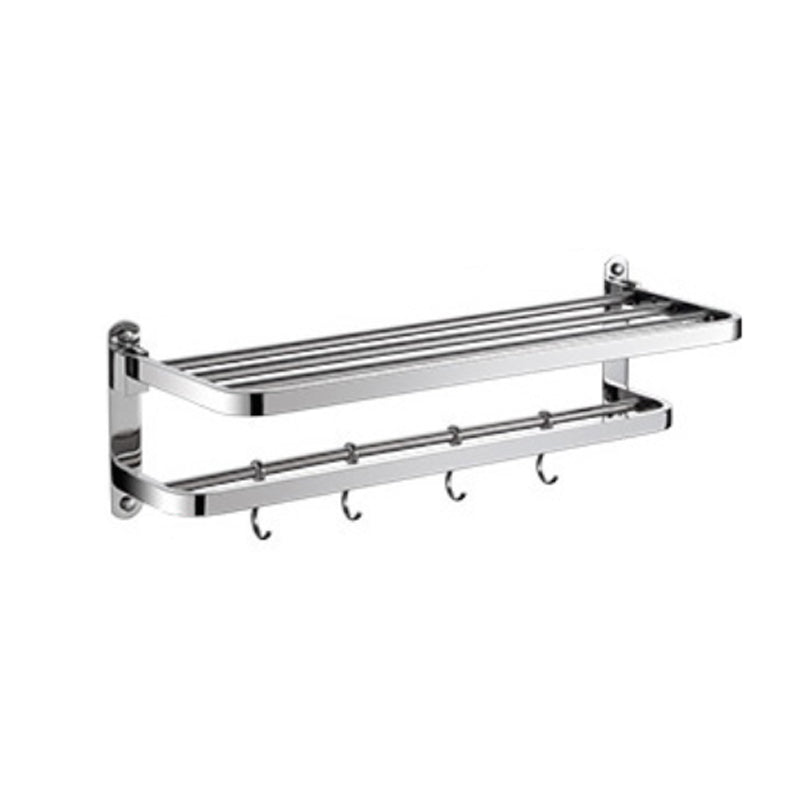 Luxury Chrome Bathroom Fixture Set with Shelf and Towel Rack