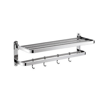 Luxury Chrome Bathroom Fixture Set with Shelf and Towel Rack
