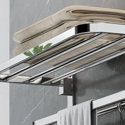 Luxury Chrome Bathroom Fixture Set with Shelf and Towel Rack
